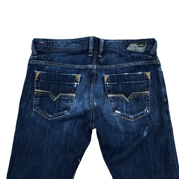 Vintage Diesel Jeans Size 32 TROULEG Blue - Picture 5 of 5